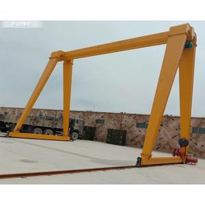 10T 12m Span Single Girder Gantry Crane Wireless Remote Control