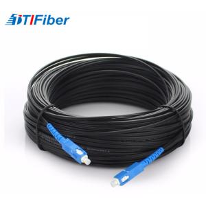 Indoor FTTH Drop Cable Fiber Optic Patch Cord Singlemode With SC LC ST FC