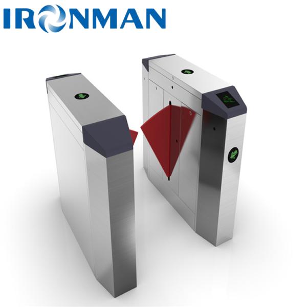 Quality Bevel Arc Wing Gate Turnstile Flap Barrier Access Control System wholesale