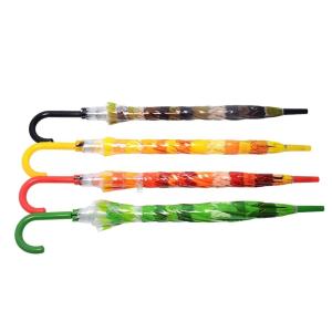 Collapsible Clear Plastic Umbrellas , Durable Dome Clear Folding Umbrella
