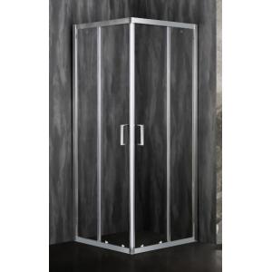 Cheap Stylish Square Shower Enclosures With Chromed Profile For Modern for sale