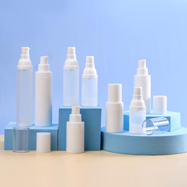 Traveling Pocket Size PP Plastic 15ml Cosmetic Airless Pump Bottle For Skincare Lotion