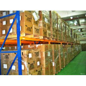 Blue / Orange Selective Pallet Racking , Adjustable Steel Pallet Racks