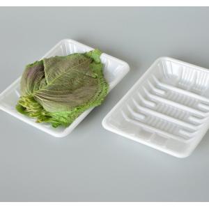 White PP 18*13*2.5cm Disposable Vegetable Trays