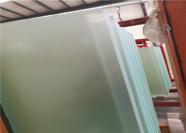 Solid Structure Low Iron Toughened Glass Flat Shape 3.2mm / 4mm Thickness