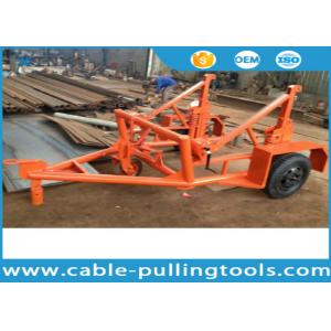5 Ton Cable Reel Trailer , Cable Drum Carrier for stringing with automatic