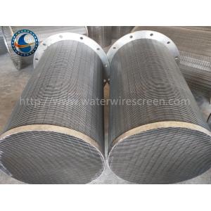 Wedge Wire 650mm Dia Rotary Drum Screen With Flange