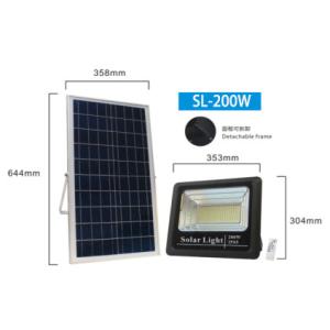 China 200W 304mm 4h Solar Powered Outdoor Flood Lights on sale