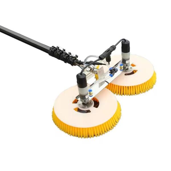 Quality Widened Dual Head Solar Panel Cleaning Disc Brush Robot Cleaner wholesale
