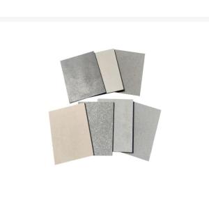 Gray and Light Yellow Fibre Cement Panel for High Strength Wall Cladding or