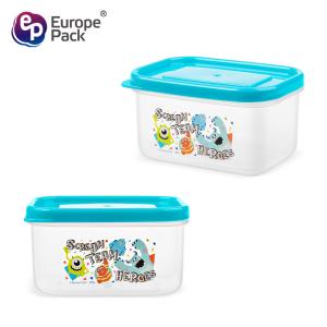 Cartoon pattern Plastic food containers with lids preservation box