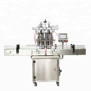 New 4-Nozzle Inline Liquid Filling Machine Automatic Bottle Filler for Beverages