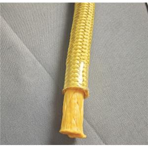 Yellow Color Double Braided 10mmx200m UHMWPE Rope With Polyester Cover