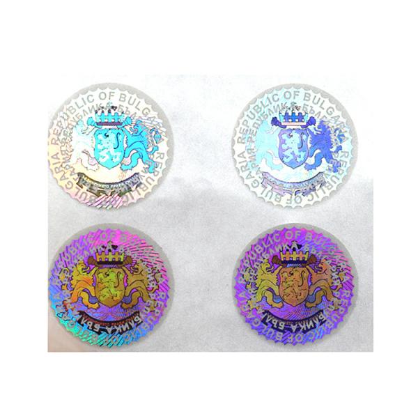 Printing Private Custom Logo Hologram Stickers PET Self Adhesive Security Labels