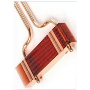 Electronics Copper Pipe Heat Sink Mini Copper Fin Welded