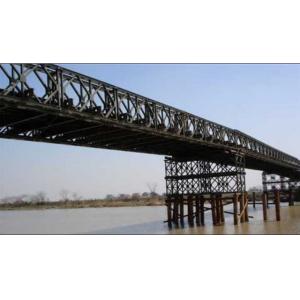 Prefabricated Delta Bailey Bridge / Steel Truss Bridge With Steel Structure