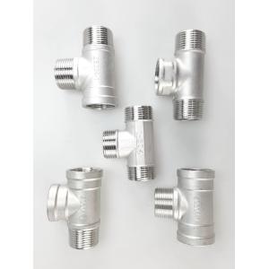 Sanitary Stainless Steel 3 Way Male Threaded Tee Pipe Fittings with Casting