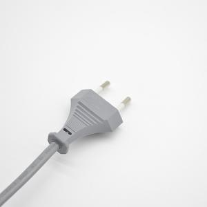 2.5A Rated Current White Kettle Plug Power Cord with Oxygen Free Bared Stranded