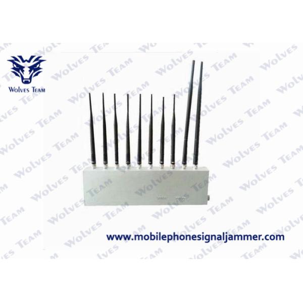 Quality 10 Antenna 10 Bands High Power Signal Jammer 3G 4G GPS WiFi LoJack UHF VHF All Signal Applied wholesale