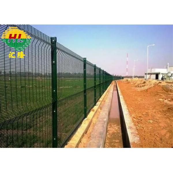 Quality 2.5m Welded Mesh Fence Low Carbon Steel Clear View 8 Gauge High Security wholesale