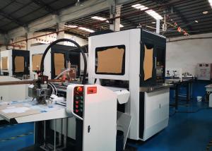 Automatic Box Making Machine For Samsung Mobile Phone Boxes Factory With  Gluing Feeding Pasting
