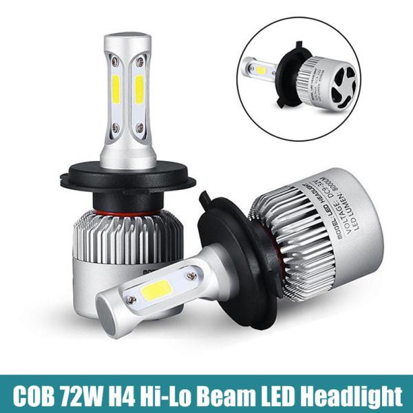 Quality Super bright Auto Car H8 H11 H7 H4 H1 LED Headlights 6500K 72W 8000LM COB Bulbs Diodes Automobiles Parts Lamp wholesale
