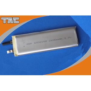 GSP6532100 3.7V 2100mAh Lithium Ion Polymer Batteries Cells
