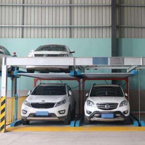 Cheap Steel Rope Double Decker Parking System 2 Levels Garage Car Lift for sale