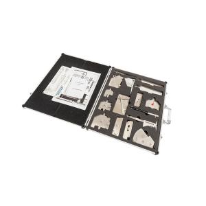 Silver Stainless Steel Double Slide Welding Gauge for Multi Function Welding