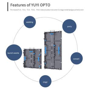 Concert Stage Rental LED Display Screen with HD Full Colour and 2.976mm Pixel at