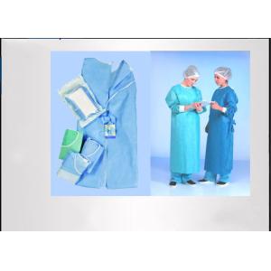 Feeling Soft Disposable Surgical Gown Convenient Good Tensile Strength