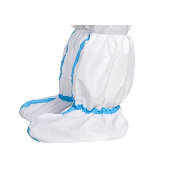 Quality Latex Free Disposable Protective Clothing 65gsm Microporous Shoes Cover wholesale