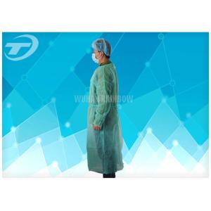 Blue PP 115*137 Cm Nonwoven Disposable Protective Gowns Soft Hand Feeling