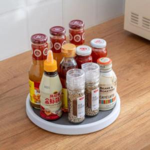 Simple Non-slip Rotating Storage Tray Turntable Lazy Susans Rotating Rack for