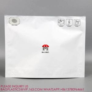 Tamper Evident Pinch And Slide Exit Matte Mylar Bags, Smell Proof, Pouch Exit