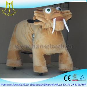 Hansel qulity big tiger coin operated plush kiddie rides electric animal rides