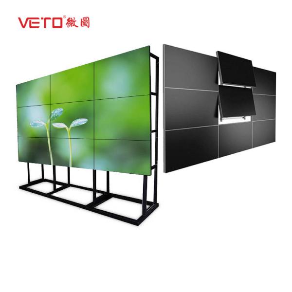 65 4k Video Wall Display , Thin Bezel Video Wall Meeting Room 178 Degree Viewing
