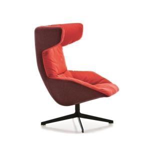 Cheap Designer living room modern lounge chair office reception talks rotating armchair horn walk chair for sale