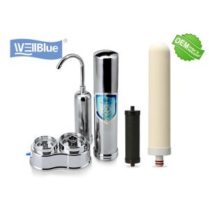 Stainless Steel Color Alkaline Countertop Water Purifier With Ceramic Filter