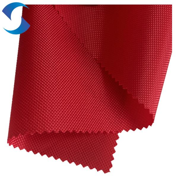 100Polyester 400D Oxford Fabric Red PU Coated Waterproof Ripstop Fabric For Tent