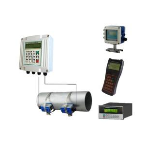 low cost clamp on type ultrasonic flow meter china with accuracy up to 1.0%
