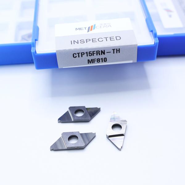 Quality CTP15FRN-TH Uncoated Parting Off Indexable Inserts CNC Carbide Insert For Cut-Off Hardness HRA91.8 Coating Uncoated wholesale