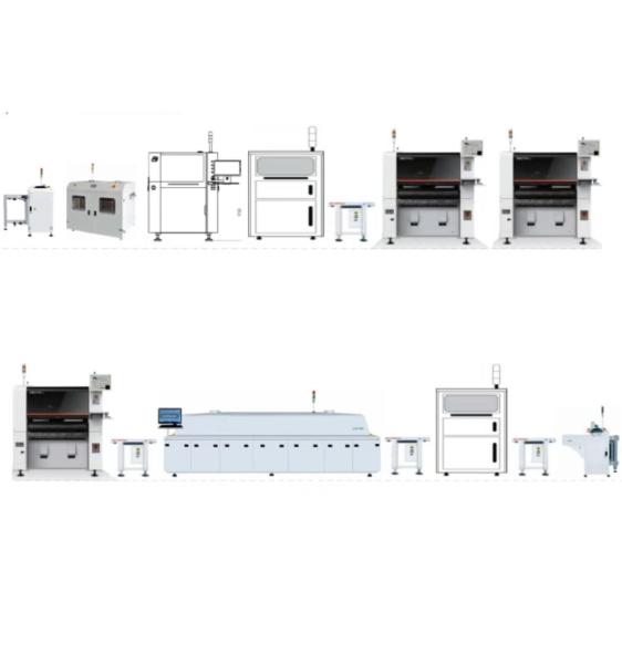 High Precision Inline High Speed Fully Automatic SMT Production Line For PCB /