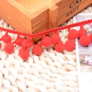 Hometextile 30mm Polyester Pom Pom Ball Fringe