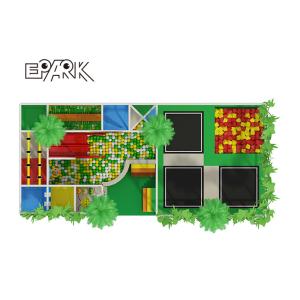 Amusement Soft Playground Equipment Kids Play Game Green Forest Castle