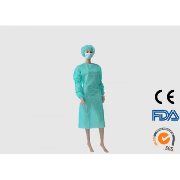 Quality Comfortable Disposable Green Surgical Gown High Elasticity High Effective wholesale