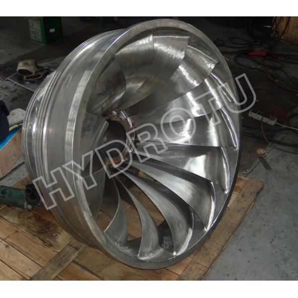 High Efficiency Four Fulcrum Francis Hydro Turbine 1200 KW with Horizontal Shaft coupling