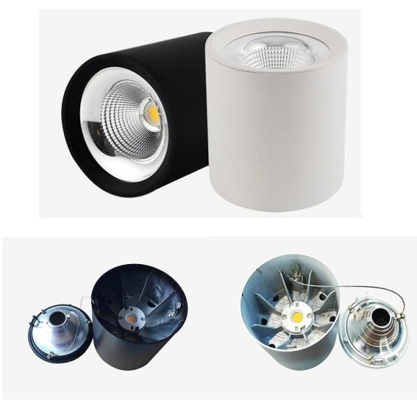 5000K/6000K 40W black or white LED downlight with high quality and lumens in low