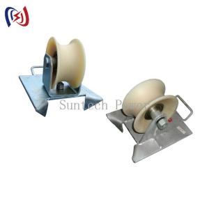 Cheap Cable Pithead Roller SH130S 10KN Load for Cable Pulling for sale