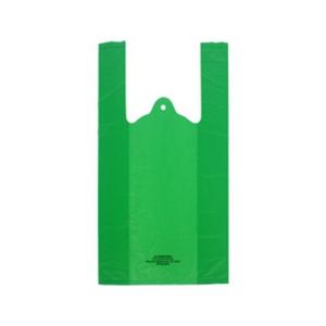 China Bio Based Disposable Pet Waste Bags , Green T Shirt Plastic Bags LF-PET-004 on sale